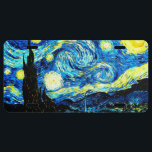 Starry Night by Vincent van Gogh License Plate<br><div class="desc">Starry Night,  popular painting by Vincent van Gogh</div>