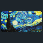 Starry Night by Vincent van Gogh License Plate<br><div class="desc">Starry Night,  popular painting by Vincent van Gogh</div>