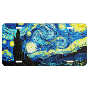 Starry Night by Vincent van Gogh License Plate