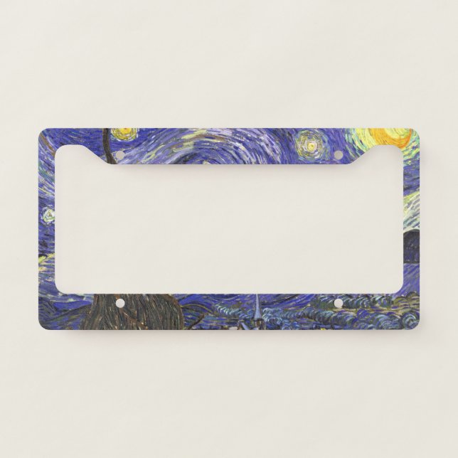 Starry Night by Vincent van Gogh License Plate Frame (Front)