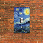 Starry Night by Vincent van Gogh Light Switch Cover<br><div class="desc">This light switch cover features a digital reproduction of Starry Night (1889),  a post-impressionist oil painting by Vincent Van Gogh (1853-1890). An evening landscape Van Gogh painted in Saint-Remy-de-Provence,  Southern France. The painting is known for its swirling brushstrokes,  bold colors,  and unique perspective.</div>