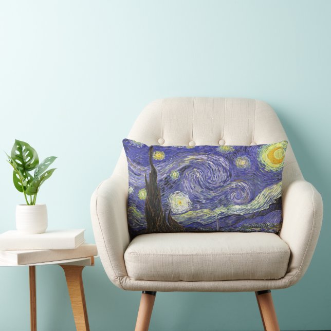 Starry Night by Vincent van Gogh Lumbar Pillow (Chair)