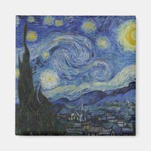 Starry Night by Vincent Van Gogh Magnet