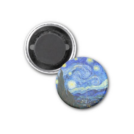 Starry Night By Vincent Van Gogh Magnet