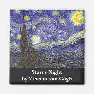 Starry Night by Vincent van Gogh Magnet