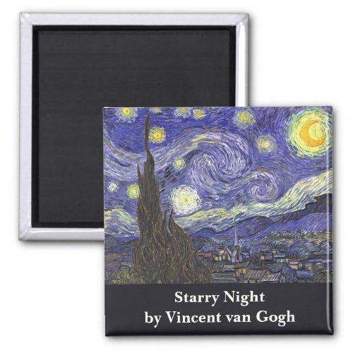 Starry Night by Vincent van Gogh Magnet