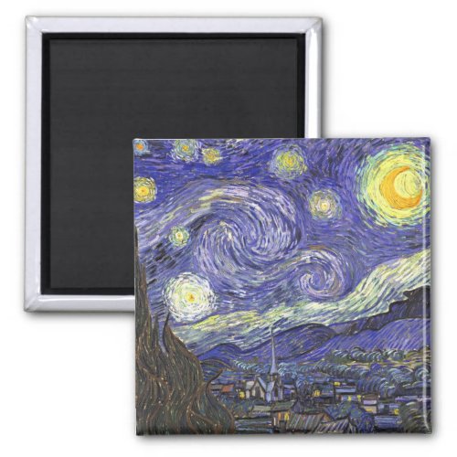 Starry Night by Vincent van Gogh Magnet