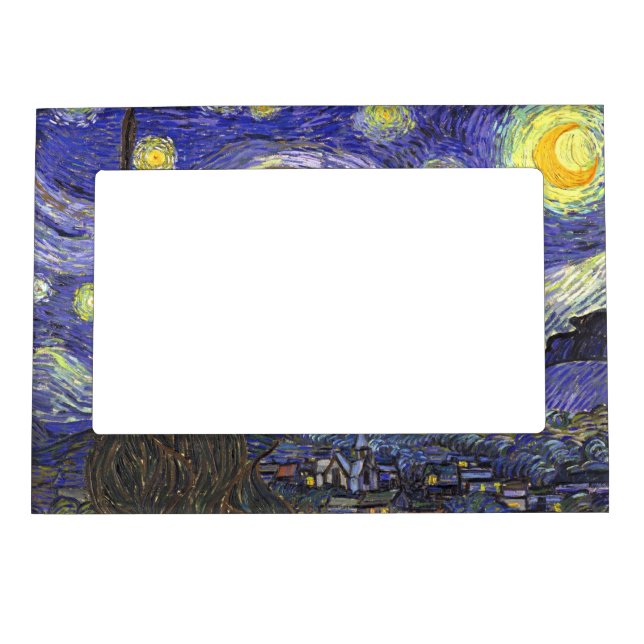 Starry Night by Vincent van Gogh Magnetic Frame (Front)
