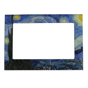 Starry Night by Vincent Van Gogh Magnetic Picture Frame