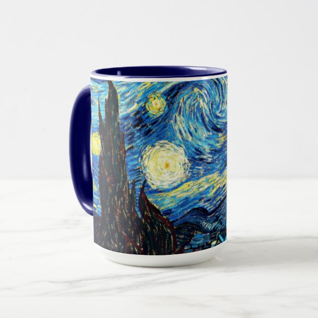 Starry Night by Vincent van Gogh Mug (Front Left)