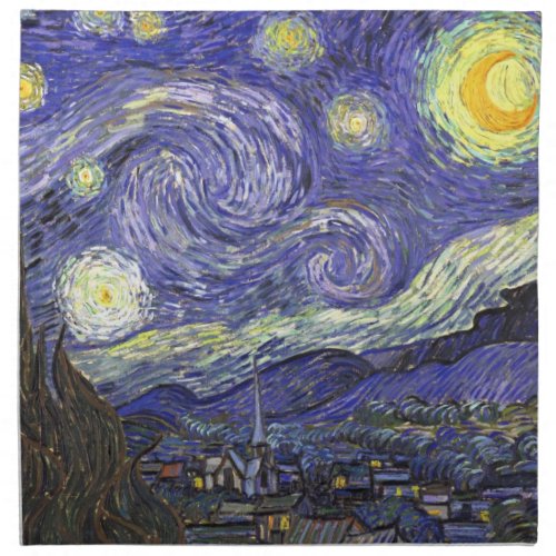 Starry Night by Vincent van Gogh Napkin