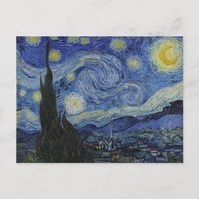 Starry Night by Vincent van Gogh Postcard (Front)