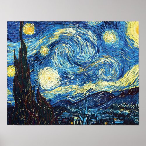 Starry Night by Vincent Van Gogh Poster