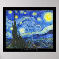 Paint By Numbers: The Starry Night Poster, Zazzle