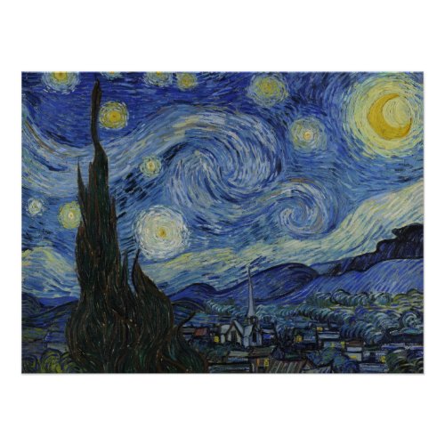 Starry Night by Vincent Van Gogh Poster