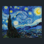 Starry Night by Vincent Van Gogh Poster<br><div class="desc">Vincent Van Gogh Starry Night</div>