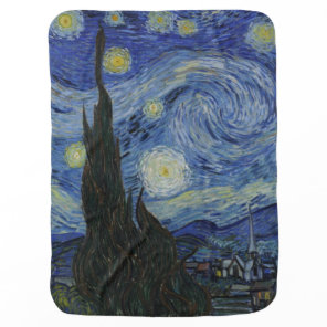 Starry Night by Vincent Van Gogh Receiving Blanket