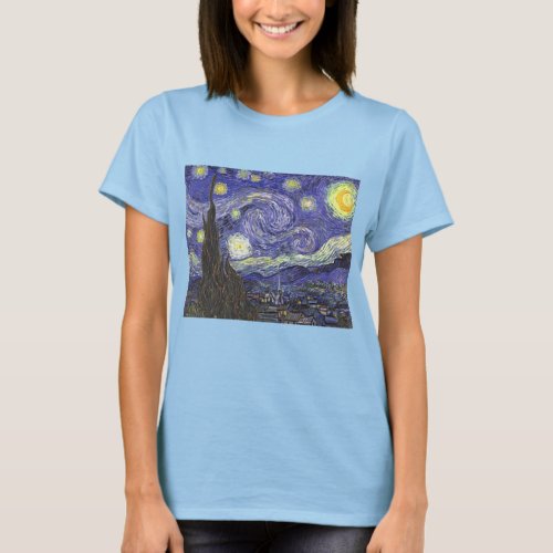 Starry Night by Vincent van Gogh T_Shirt