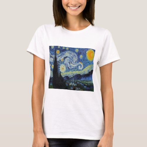 Starry Night by Vincent Van Gogh T_shirt