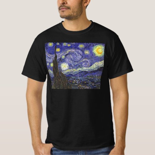 Starry Night by Vincent van Gogh T_Shirt