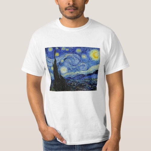 Starry Night by Vincent Van Gogh T_Shirt