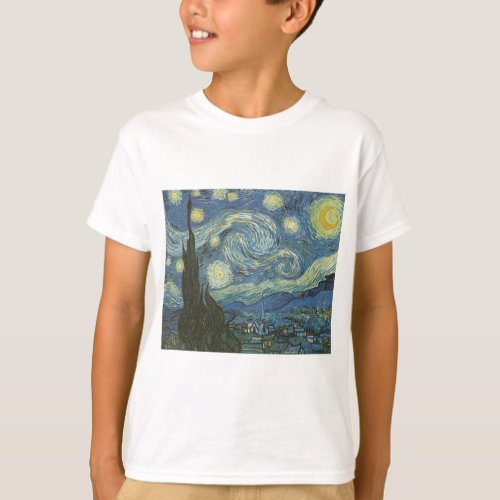Starry Night by Vincent Van Gogh T_Shirt