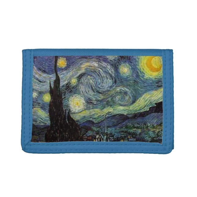 Starry Night by Vincent van Gogh. Tri-fold Wallet (Front)