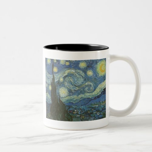 Starry Night by Vincent Van Gogh Two_Tone Coffee Mug