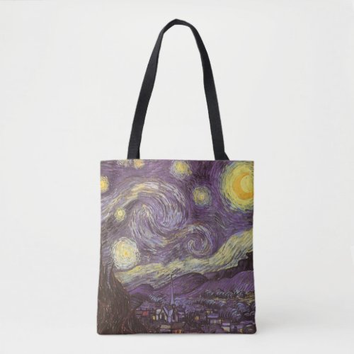 Starry Night by Vincent van Gogh Vintage Fine Art Tote Bag