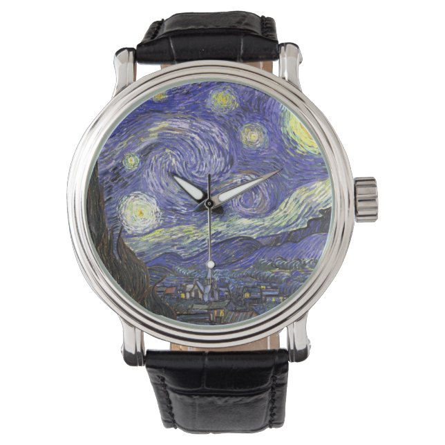 Starry Night by Vincent van Gogh Watch (Front)
