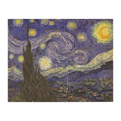 Starry Night by Vincent van Gogh Wood Wall Decor