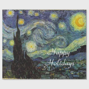 Starry Night by Vincent van Gogh. Wrapping Paper