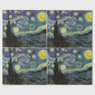 Starry Night by Vincent van Gogh. Wrapping Paper