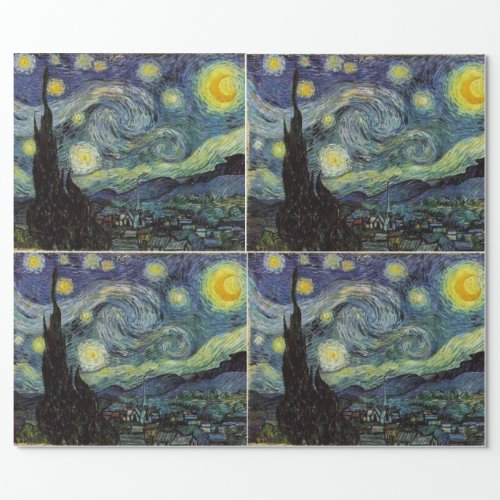 Starry Night by Vincent van Gogh Wrapping Paper