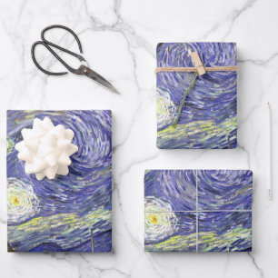 Starry Night by Vincent van Gogh Wrapping Paper Sheets