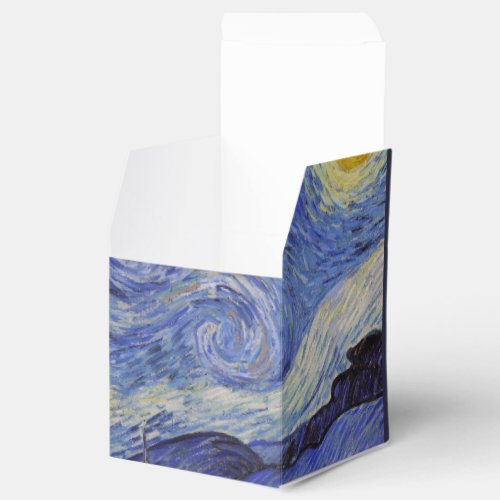 Starry night by Vincent Willem van Gogh painting Favor Boxes