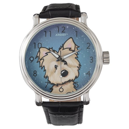 Starry Night Cairn Terrier Wrist Watch