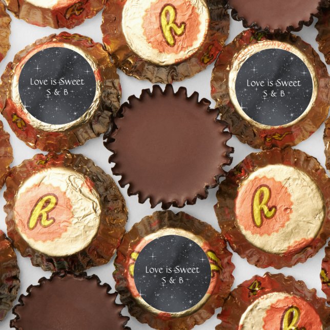 Starry Night Celestial Chocolate Wedding Reese's Peanut Butter Cups (Assorted)