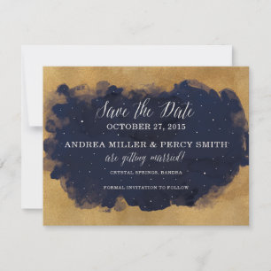 Starry Night Celestial Star Save the Date