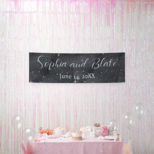 Starry Night Celestial Wedding Banner