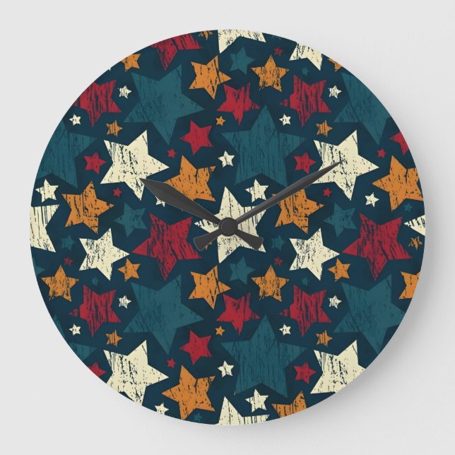 Starry Night Chaos Large Clock (Front)