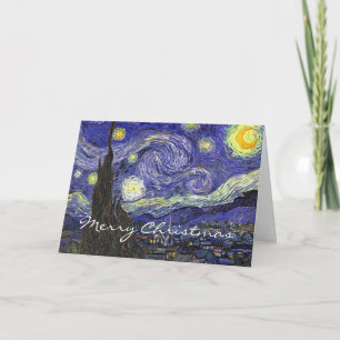 Starry Night Christmas, Holiday Card
