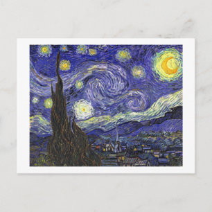 Starry Night Christmas, Holiday Postcard