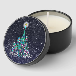Starry Night Christmas Mini Candle Favors