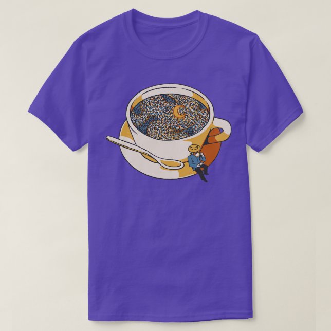 Starry Night Coffee by Tobe Fonseca T-Shirt (Design Front)