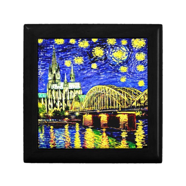Starry Night Cologne Germany Cathedral Gift Box (Front)