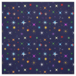 Starry Night Colorful Pattern Fabric