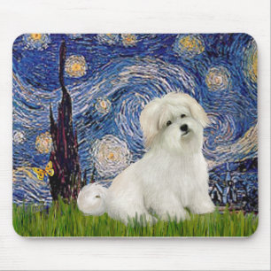 Starry Night - Coton de Tulear 7 Mouse Pad