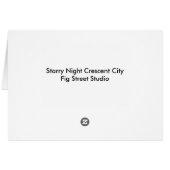 Starry Night Crescent City Cards (Back Horizontal)