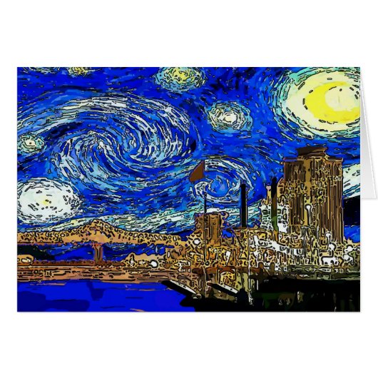 Starry Night Crescent City Cards (Front Horizontal)